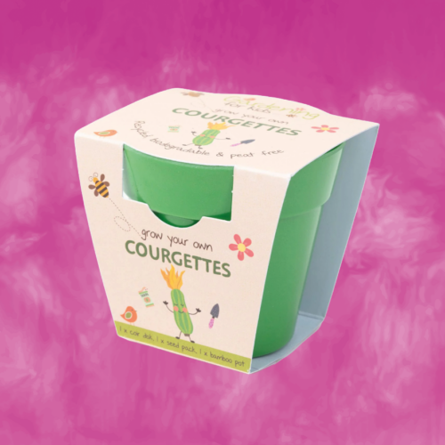 Growing Kit with Pot - Courgettes
