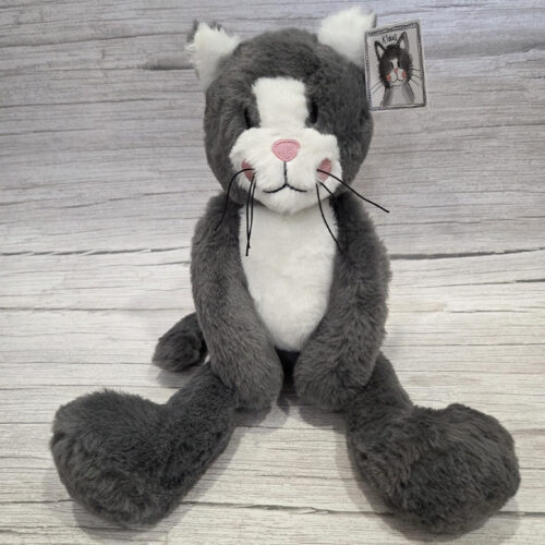 Cat Plush Soft Toy - Grey Cat