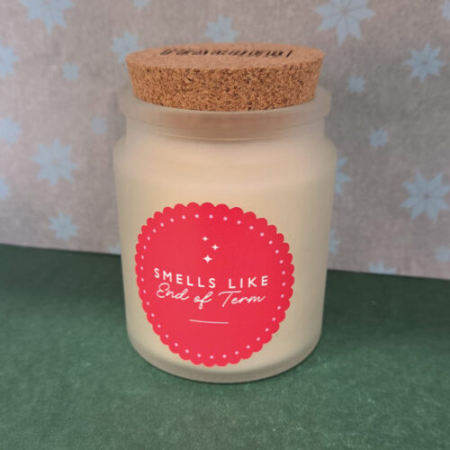 Smells like end of term Scented Candle "Smells Like End of Term"