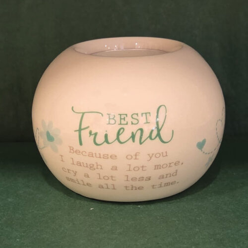 Ceramic Tealight candle holder - Best Friend
