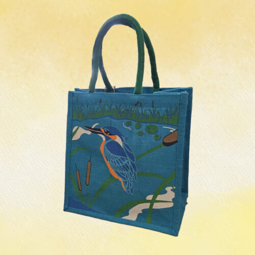 Jute Shopping Bag - Kingfisher