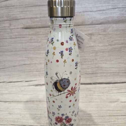 hzdthryjdzgzdr Water Bottle - Bee Floral