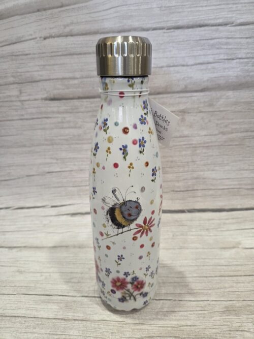 hzdthryjdzgzdr Water Bottle - Bee Floral