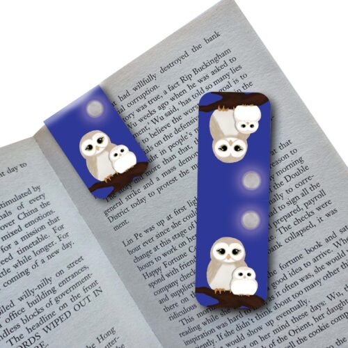 owls mockup Magnetic Bookmark - Owl
