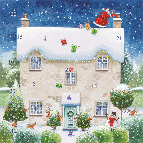 Advent Card - "Christmas House"