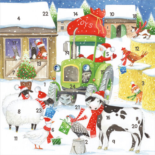 Advent Card - "Christmas on the Farm"