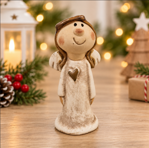 Rustic Ceramic Angel Christmas Decoration Rustic Ceramic Angel Christmas Decoration
