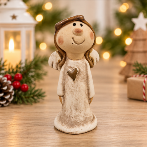 Rustic Ceramic Angel Christmas Decoration Rustic Ceramic Angel Christmas Decoration